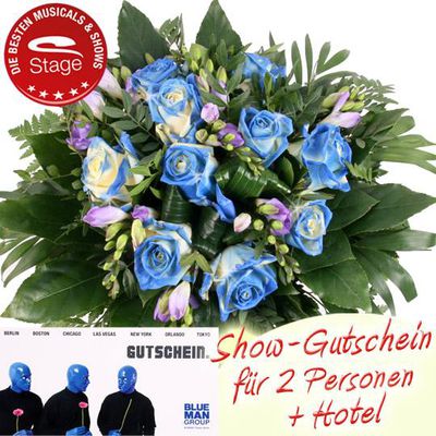 Blue Man Group Paket für 2 Personen mit Hotel von Blumenfee auf blumen.de