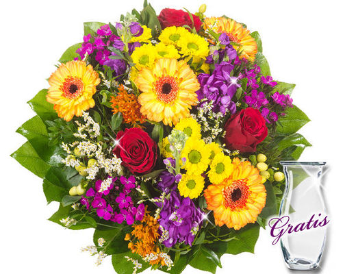 Blumenwiese mit Vase von 1-2-3Blumenversand.de auf blumen.de