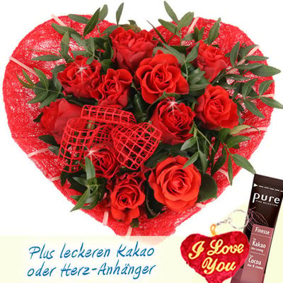 Ein Herz für Dich! - für den liebevollsten Menschen der Welt! von Blumenfee auf blumen.de