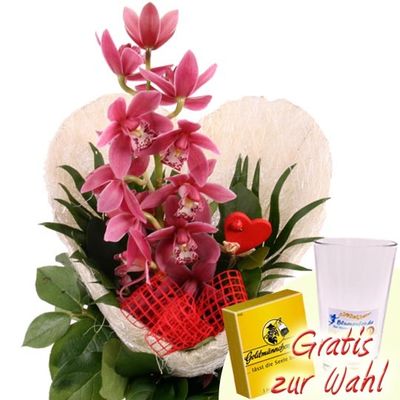 Orchideen-Herz von Blumenfee auf blumen.de