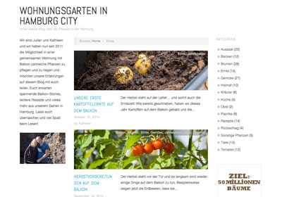 Wohnungsgarten in Hamburg City