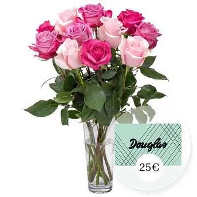 10 Ecuador-Rosen in Rosa-Pink  von Valentins auf blumen.de