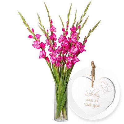 10 pinkfarbene Gladiolen  von Valentins auf blumen.de