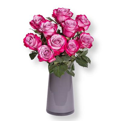 10 pinkfarbene Rosen von Valentins auf blumen.de