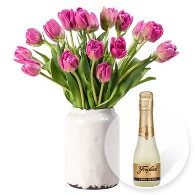 20 gefüllte rosa Tulpen  von Valentins auf blumen.de