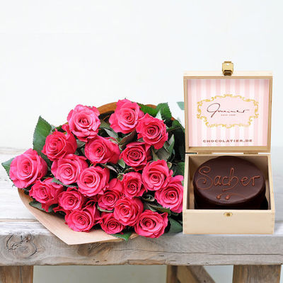 20 pinkfarbene hübsche Rosen  von Blume2000.de auf blumen.de