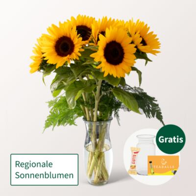 7 Sonnenblumen im Bund von FloraPrima auf blumen.de