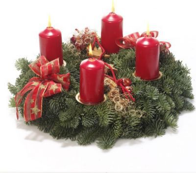 Adventskranz natur 