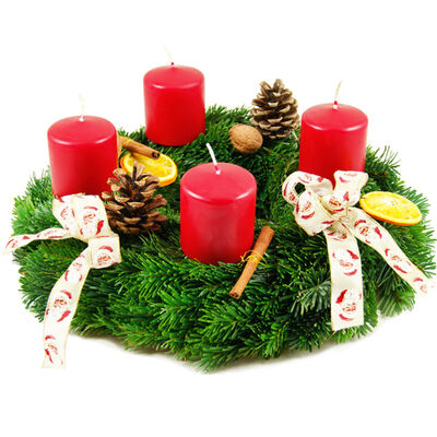 Adventskranz Weihnachtliche Besinnlichkeit von Bluvesa auf blumen.de