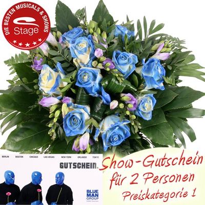 Blue Man Group Paket für 2 Personen von Blumenfee auf blumen.de
