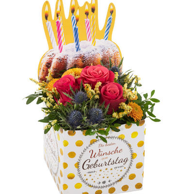 Blumenbox zum Geburtstag  von FloraPrima auf blumen.de
