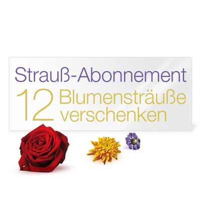 Blumenstrauß-Abonnement  von Fleurop auf blumen.de