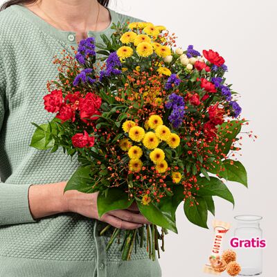 Blumenstrauß Blütenwiese von 1-2-3Blumenversand.de auf blumen.de