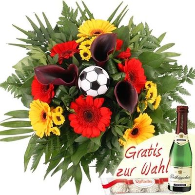 Fußball Blumenstrauß Deutschland von Blumenfee auf blumen.de