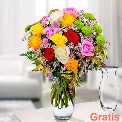 Blumenstrauß Farbenfroh  von FloraPrima auf blumen.de