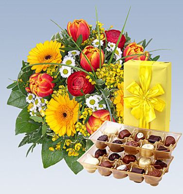 Blumenstrauß Farbklecks von Lidl Blumen auf blumen.de