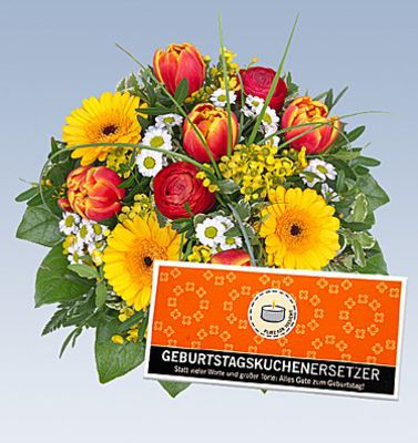 Blumenstrauß Farbklecks  von Lidl Blumen auf blumen.de