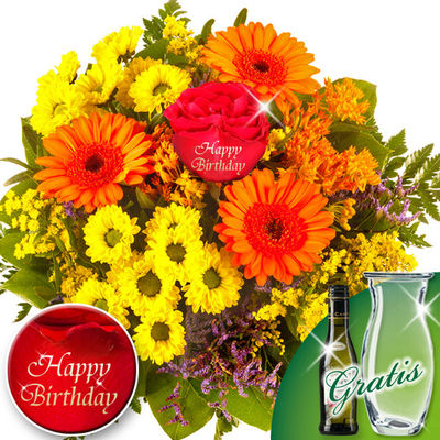 Blumenstrauß Happy Birthday  von FloraPrima auf blumen.de