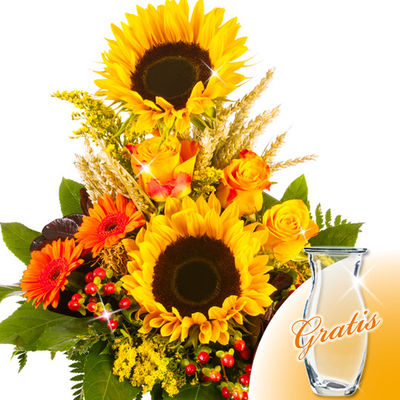 Blumenstrauß Herbstsymphonie  von FloraPrima auf blumen.de