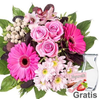 Blumenstrauß in Lila und Pink  von FloraPrima auf blumen.de