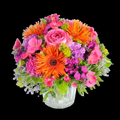 Blumenstrauß in warmen Farbtönen von Blume2000.de auf blumen.de