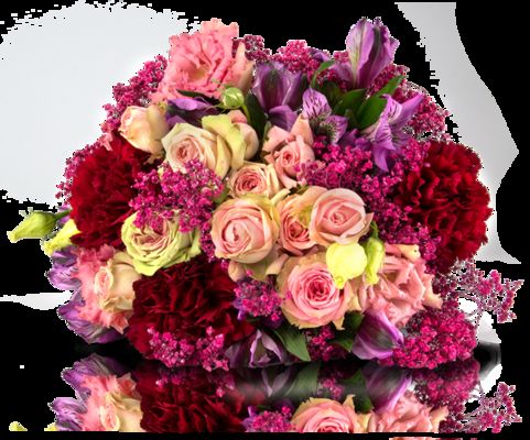 Blumenstrauß mit Rosen von MIFLORA auf blumen.de