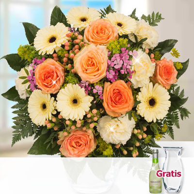 Blumenstrauß Peachy  von 1-2-3Blumenversand.de auf blumen.de
