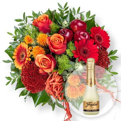 Bordeaux und Freixenet Semi Seco von Valentins auf blumen.de