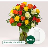 Bunter Rosenstrauß  von FloraPrima auf blumen.de