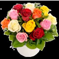 Bunter Rosenstrauß von FloraPrima auf blumen.de