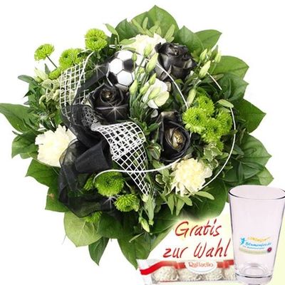 Fußball-Fan-Blumenstrauß Premium von Blumenfee auf blumen.de