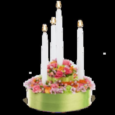 Geburtstagstorte aus Blumen von Fleurop auf blumen.de