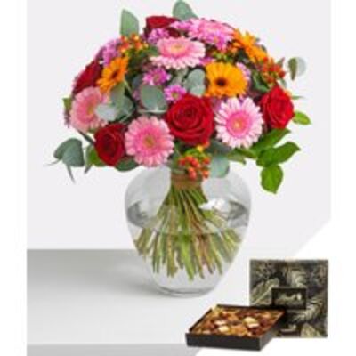 Germini und Rosen von Fleurop auf blumen.de