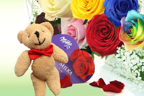 Geschenkset mit Rose von Rosenbote.de auf blumen.de