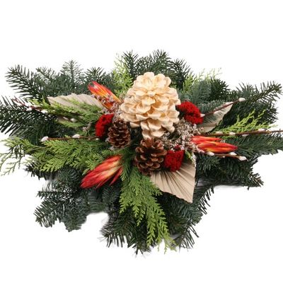 Grabgesteck/Grabdoppelstrauß „Gedenken“ von Blumenfee auf blumen.de
