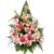 Rosa Grabstrauß mit Lilien und Nelken von Blumenfee auf blumen.de