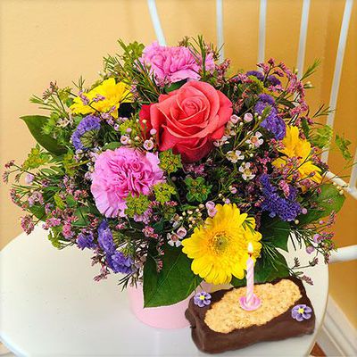 Herzenssonne mit Geburtstagstörtchen von Blume2000.de auf blumen.de