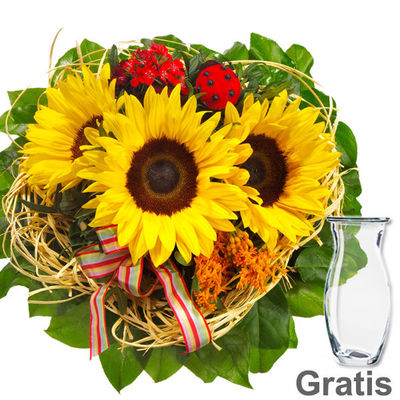 hübscher Sonnenblumenstrauß von FloraPrima auf blumen.de