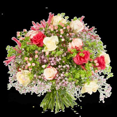 Liebevolles Dankeschön aus Rosen von Fleurop auf blumen.de
