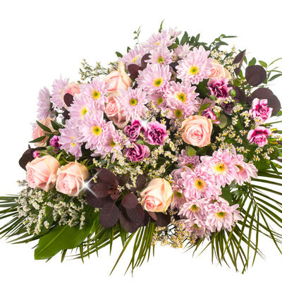 Liegestrauß Ruhe sanft von FloraPrima auf blumen.de