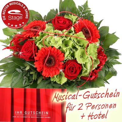 Musical Gutschein mit Hotel 2 Personen von Blumenfee auf blumen.de