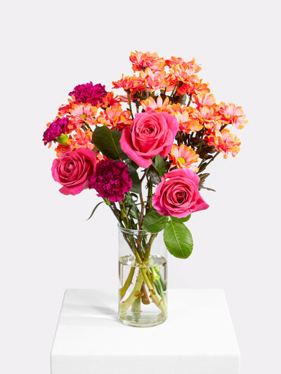 Nelken, Rosen und Chrysanthemen von Fleurop auf blumen.de