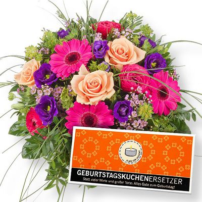 Nouvelle und Geburtstagskuchenersetzer von Valentins auf blumen.de