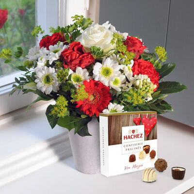 Only for you mit Hachez Pralinen 