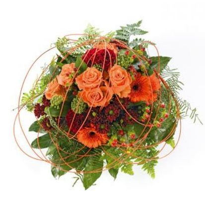 Orangener Strauß von Flowers-deluxe auf blumen.de