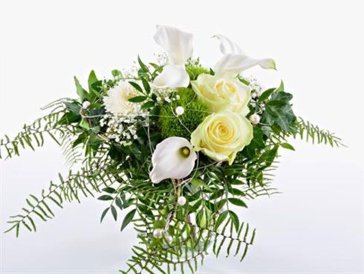 Perlenherz zur Hochzeit von BestFlowers auf blumen.de