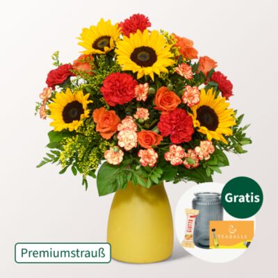 Premiumstrauß Herbstfarben von FloraPrima auf blumen.de