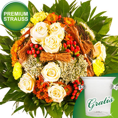 Premiumstrauß Herbstwiese von FloraPrima auf blumen.de