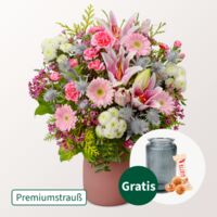 Premiumstrauß Rosa Glanz von FloraPrima auf blumen.de