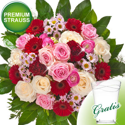 Premiumstrauß Rosen Deluxe  von FloraPrima auf blumen.de
